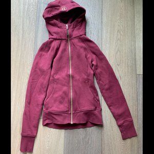 Lululemon Scuba Full Zip Hoodie Savannah with Gold Zipper